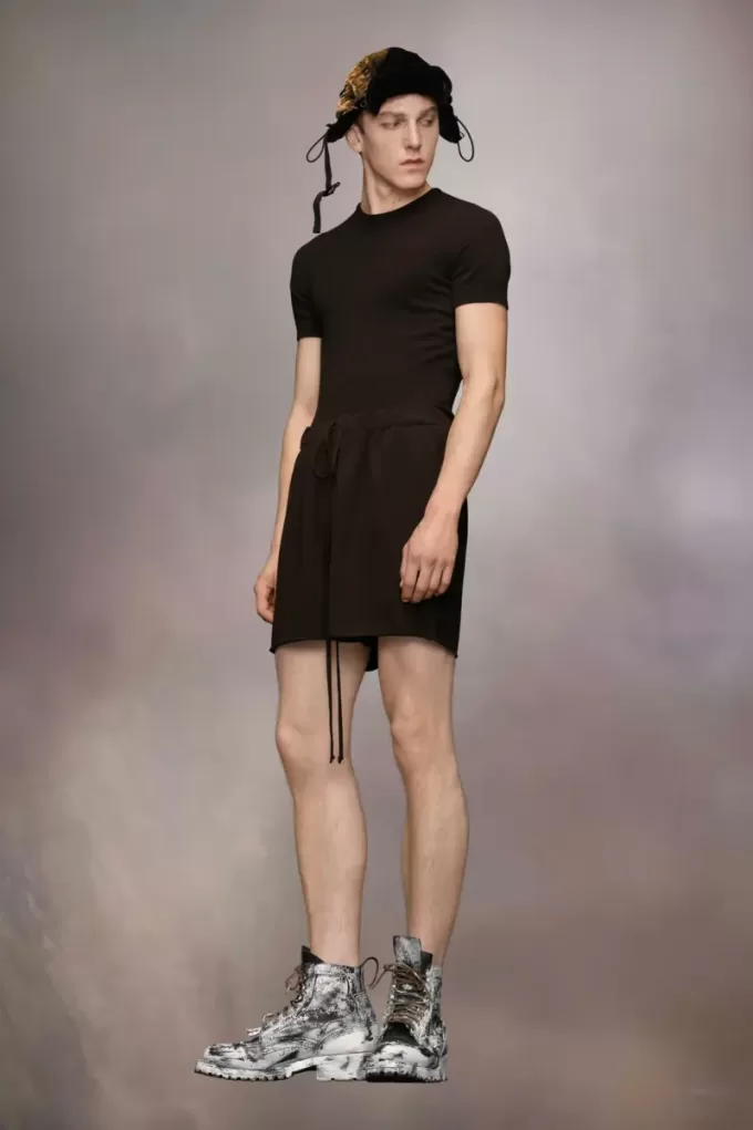 Cashmere knit shorts