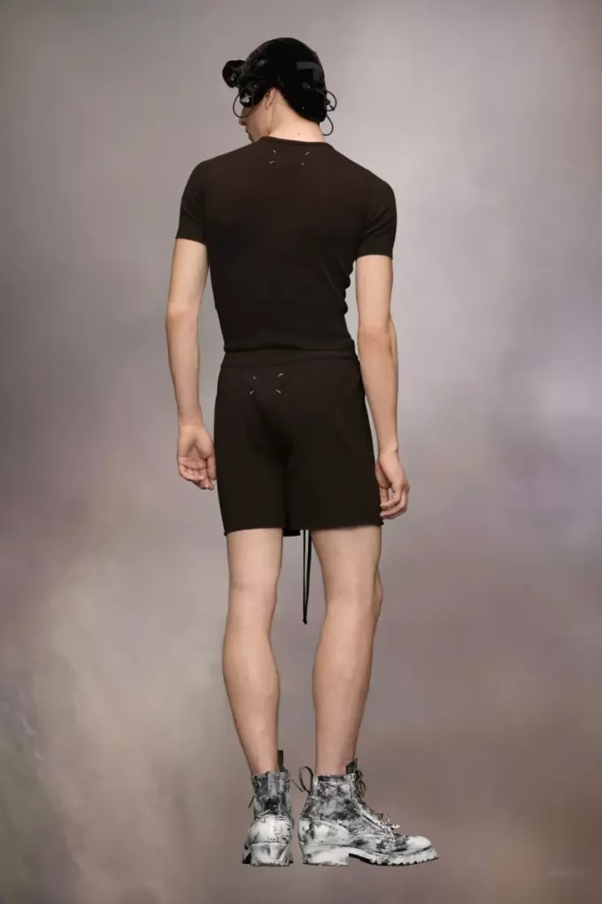 Cashmere knit shorts