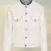 Collarless Denim Jacket Collarless Denim Jacket