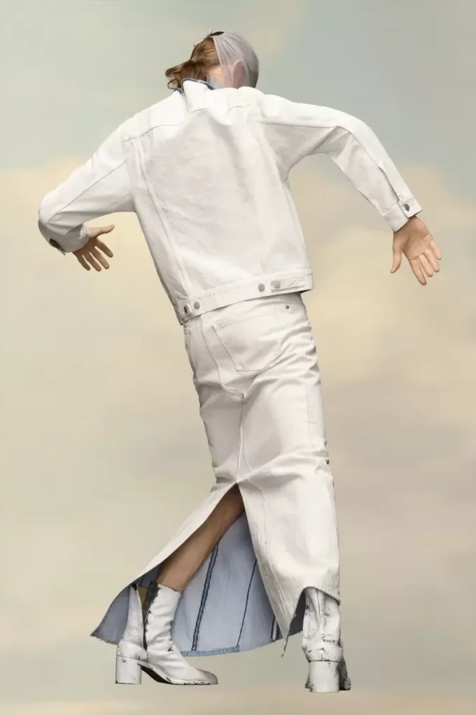 Collarless Denim Jacket Collarless Denim Jacket