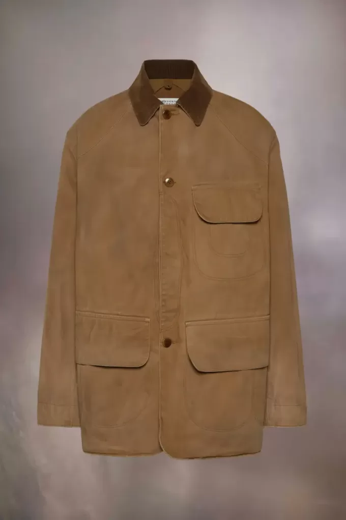 Corduroy Collar Waxed Coat Corduroy Collar Waxed Coat