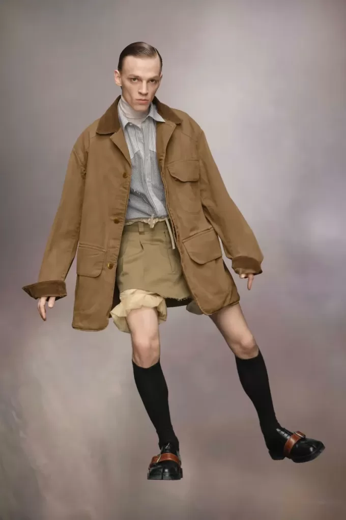 Corduroy Collar Waxed Coat Corduroy Collar Waxed Coat