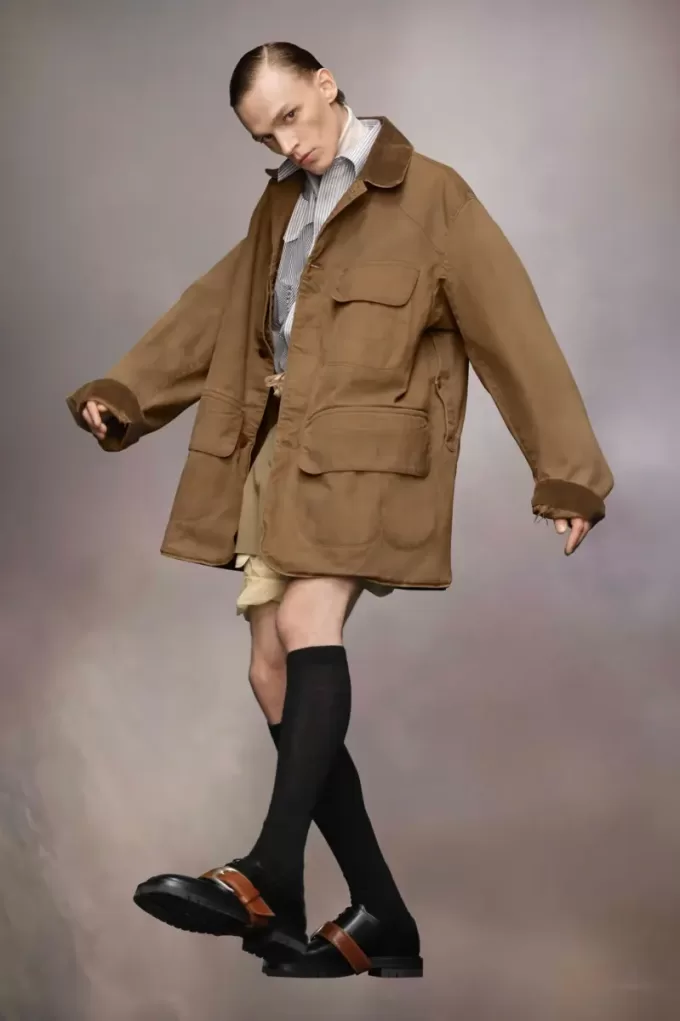 Corduroy Collar Waxed Coat Corduroy Collar Waxed Coat