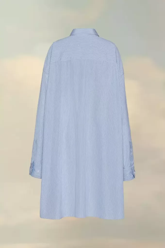 Cotton poplin pinstripe shirt Cotton poplin pinstripe shirt