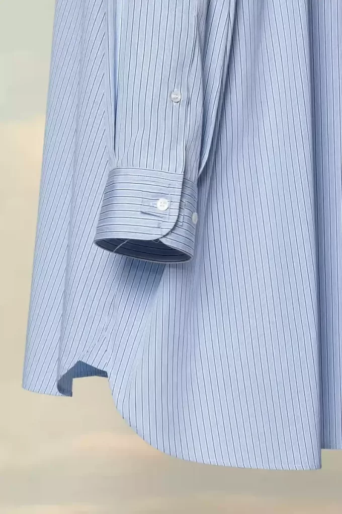 Cotton poplin pinstripe shirt Cotton poplin pinstripe shirt