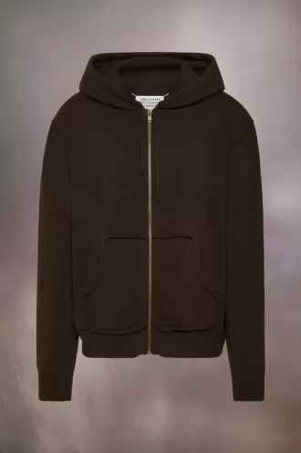 D茅cortiqu茅 cashmere knit hoodie