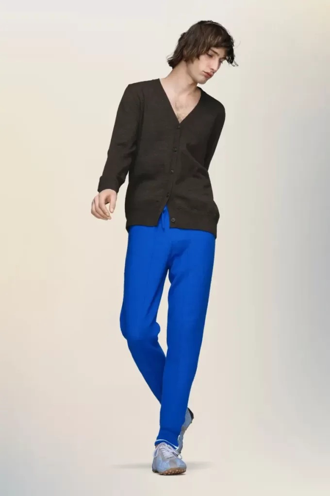 Elbow patch wool cardigan Elbow patch wool cardigan