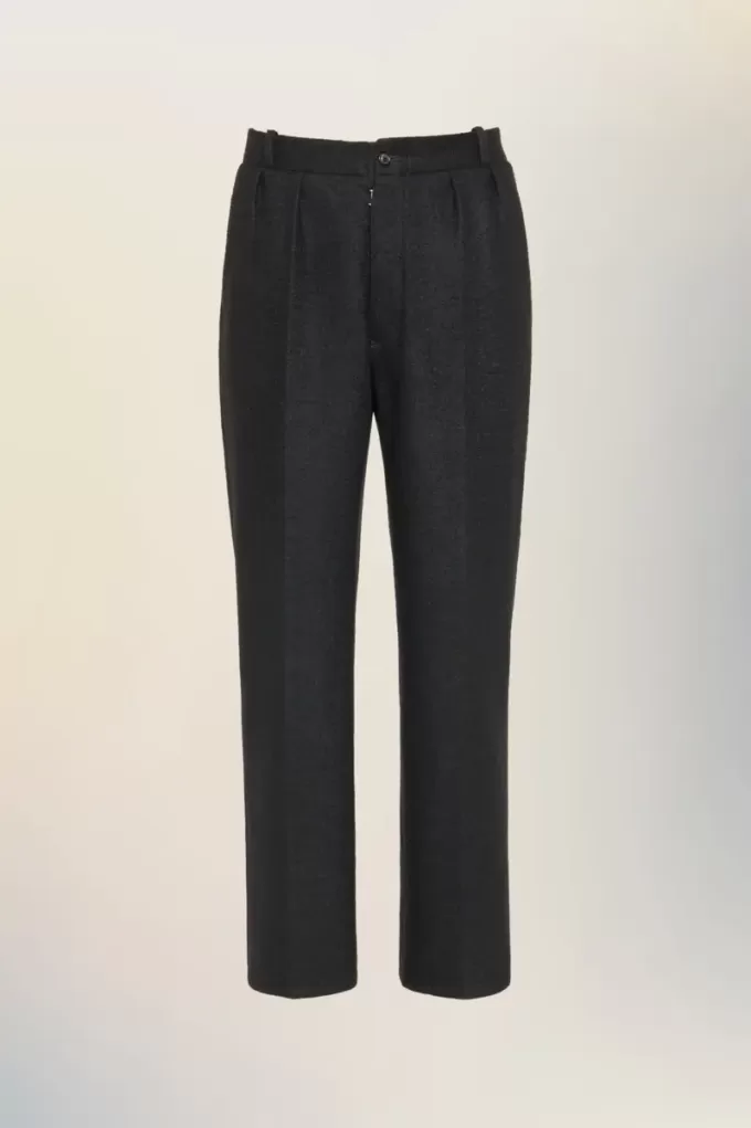 Felted Wool Straight-Leg Trousers Felted Wool Straight-Leg Trousers