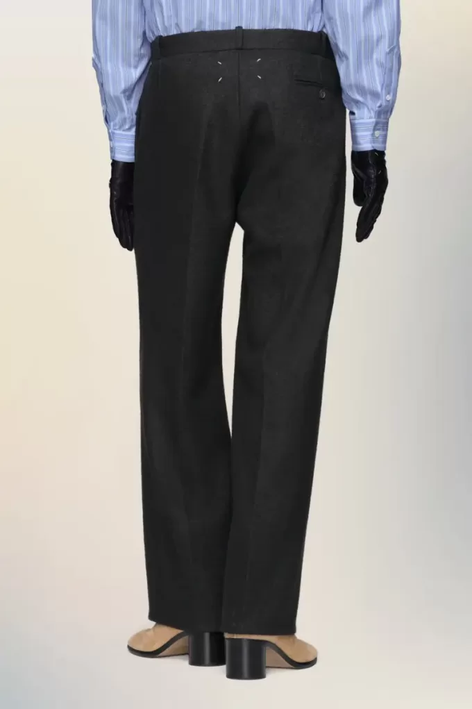 Felted Wool Straight-Leg Trousers Felted Wool Straight-Leg Trousers