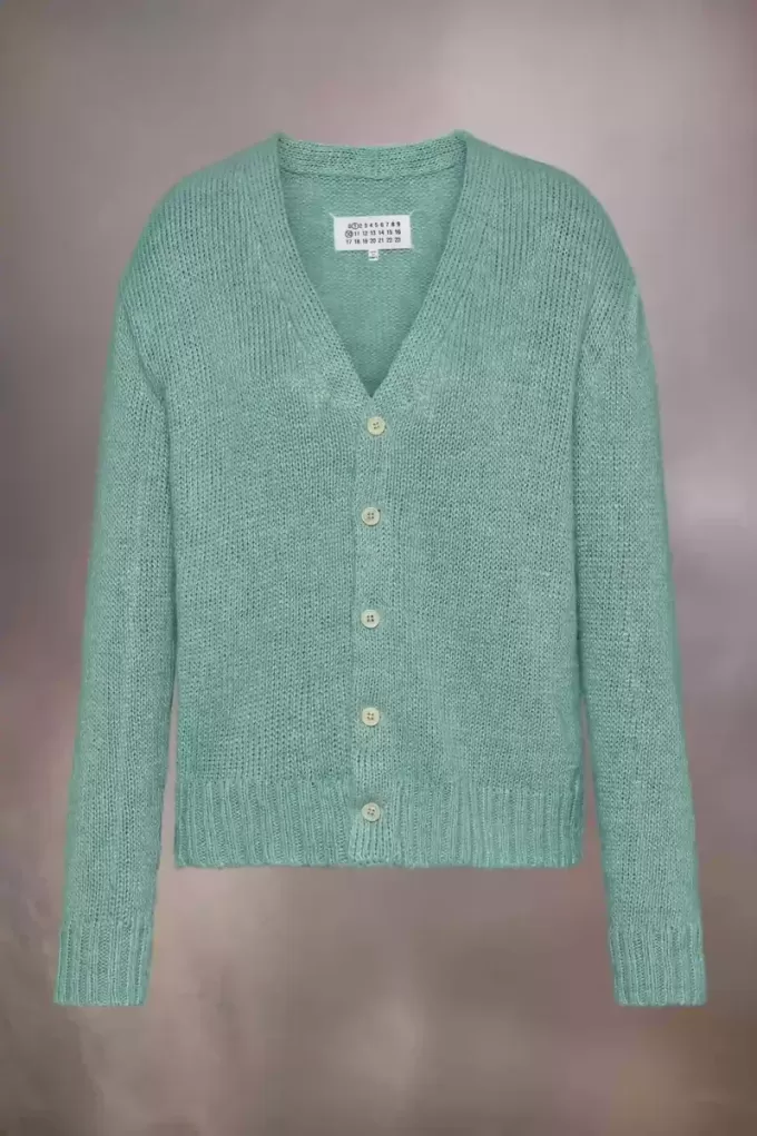 Gardening hemp knit cardigan Gardening hemp knit cardigan