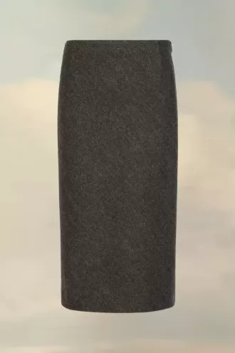 Herringbone A-Line Skirt