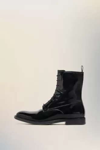 Loved to death lace-up boots