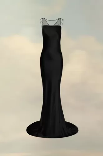 Maison Margiela Hammered Satin Gown