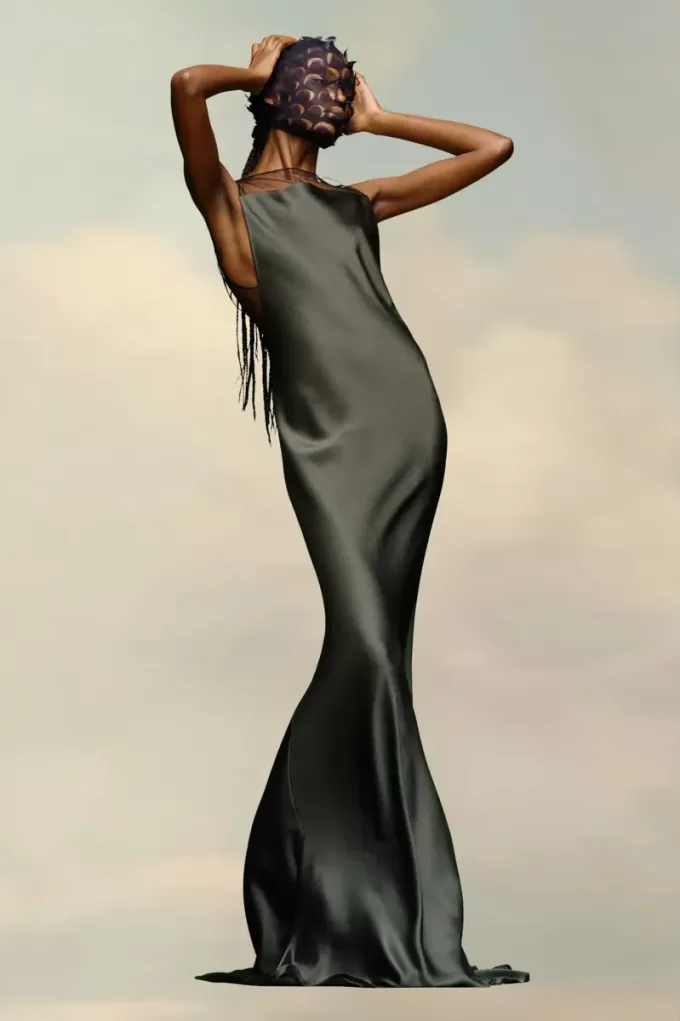 Maison Margiela Hammered Satin Gown Maison Margiela Hammered Satin Gown