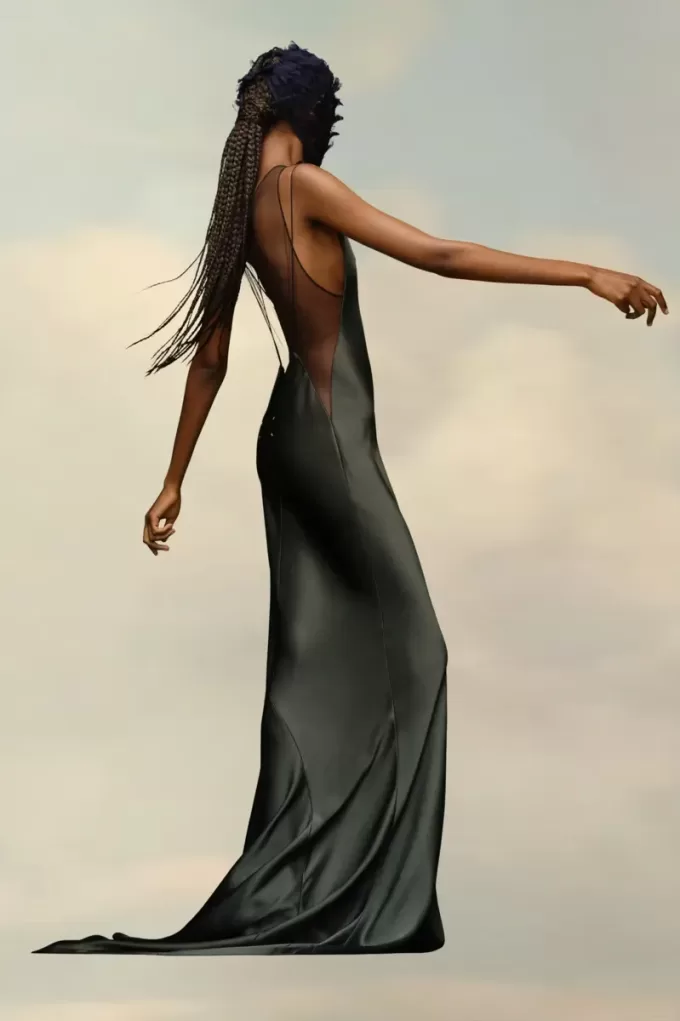 Maison Margiela Hammered Satin Gown Maison Margiela Hammered Satin Gown