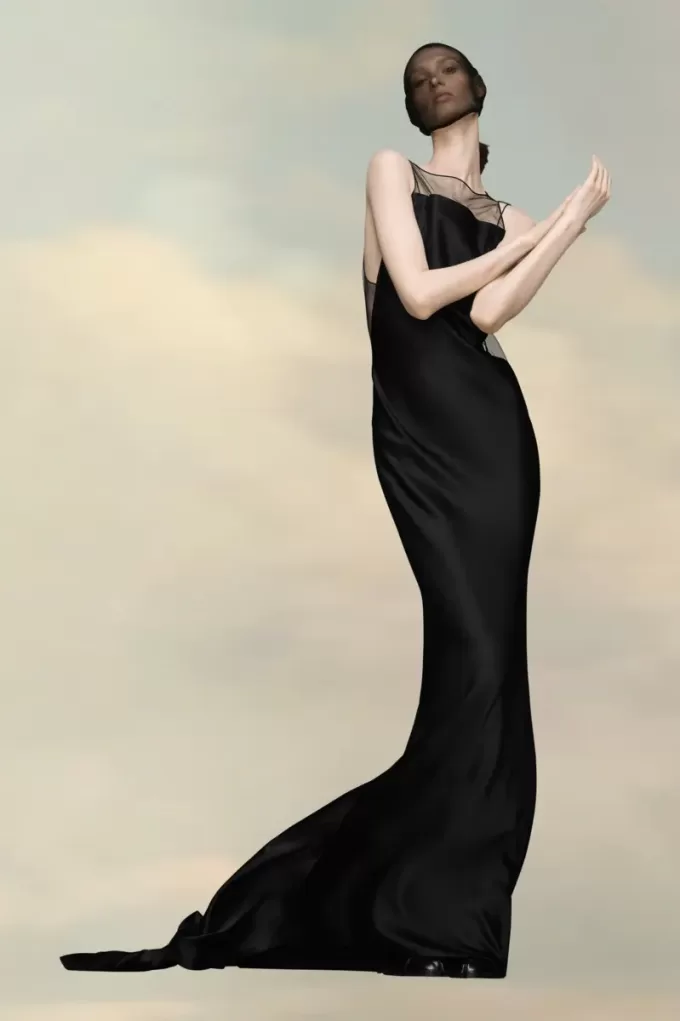 Maison Margiela Hammered Satin Gown Maison Margiela Hammered Satin Gown