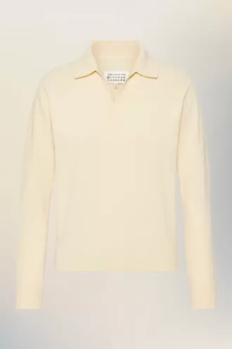Maison Margiela Polo knit top