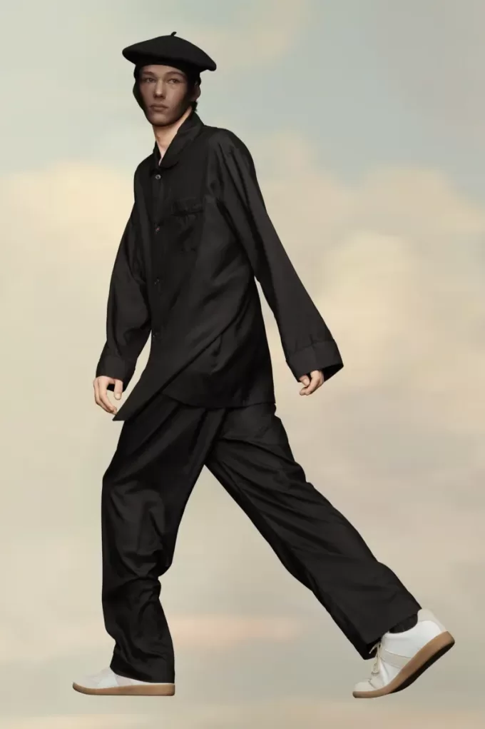 Maison Margiela Silk Poplin Shirt Maison Margiela Silk Poplin Shirt