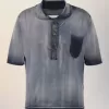 Maison Margiela Sun-faded polo top