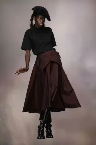 Maison Margiela Taffeta Midi Skirt
