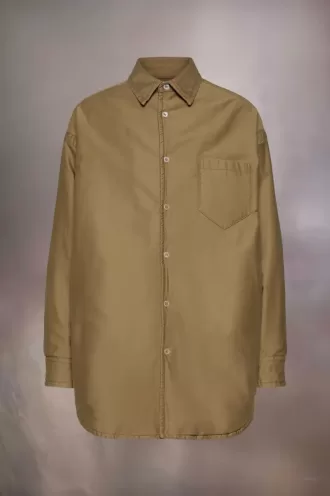 Padded Satin Cotton Shirt Padded Satin Cotton Shirt