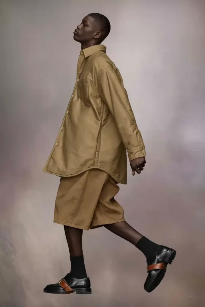 Padded Satin Cotton Shirt