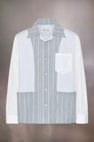 Patchwork pinstripe shirt Patchwork pinstripe shirt