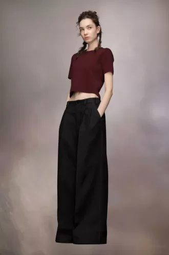 Pleated Wool Trousers