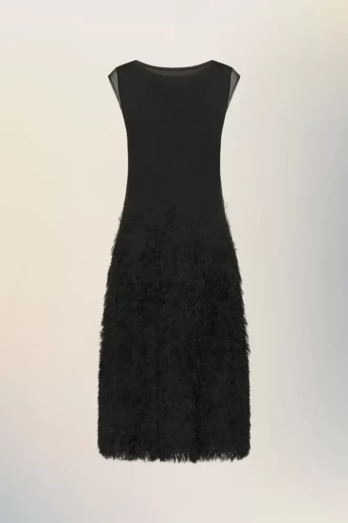 Retrograde silk knit dress