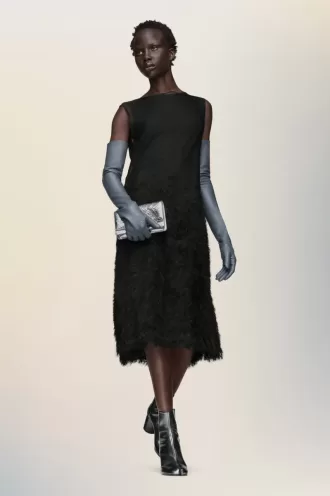 Retrograde silk knit dress