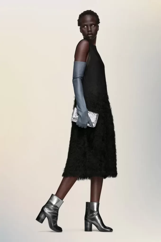 Retrograde silk knit dress