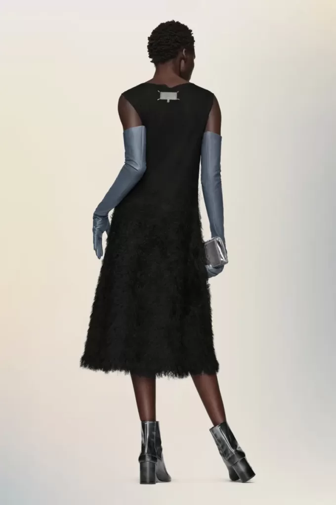 Retrograde silk knit dress