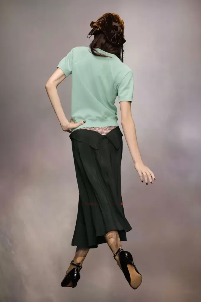 Short sleeve sweatshirt