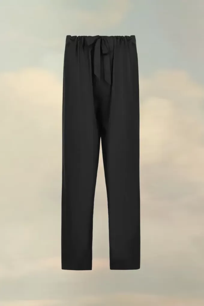 Silk Poplin Trousers
