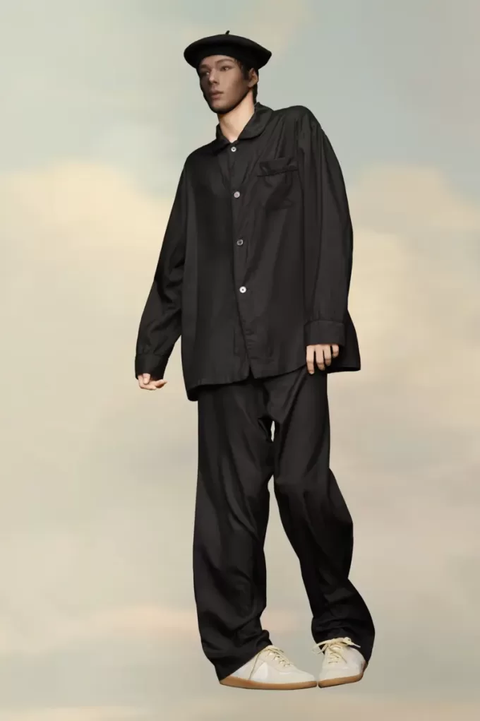 Silk Poplin Trousers