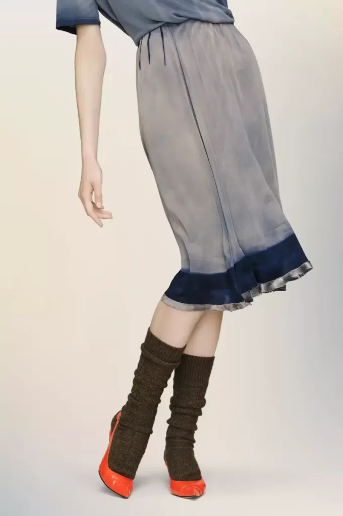 Sun-faded midi skirt Sun-faded midi skirt