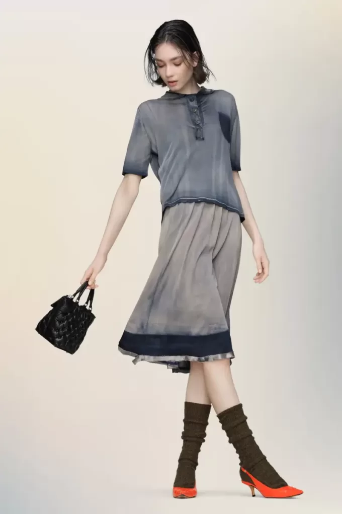 Sun-faded midi skirt Sun-faded midi skirt