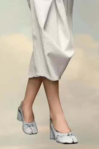 Tabi Bianchetto Slingback Shoes