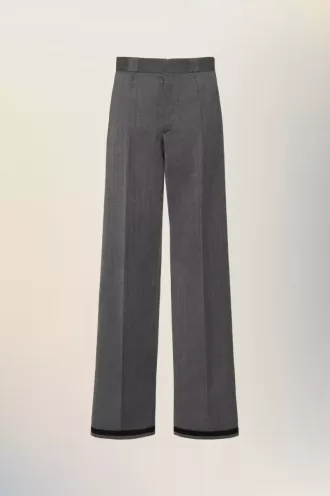Tailored wool trousers