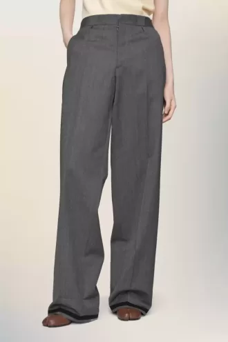 Tailored wool trousers