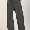 Wide-leg wool trousers
